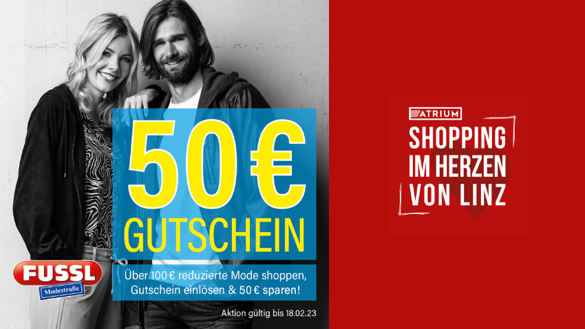 Jetzt 50€ Gutschein von Fussl Modestraße sichern